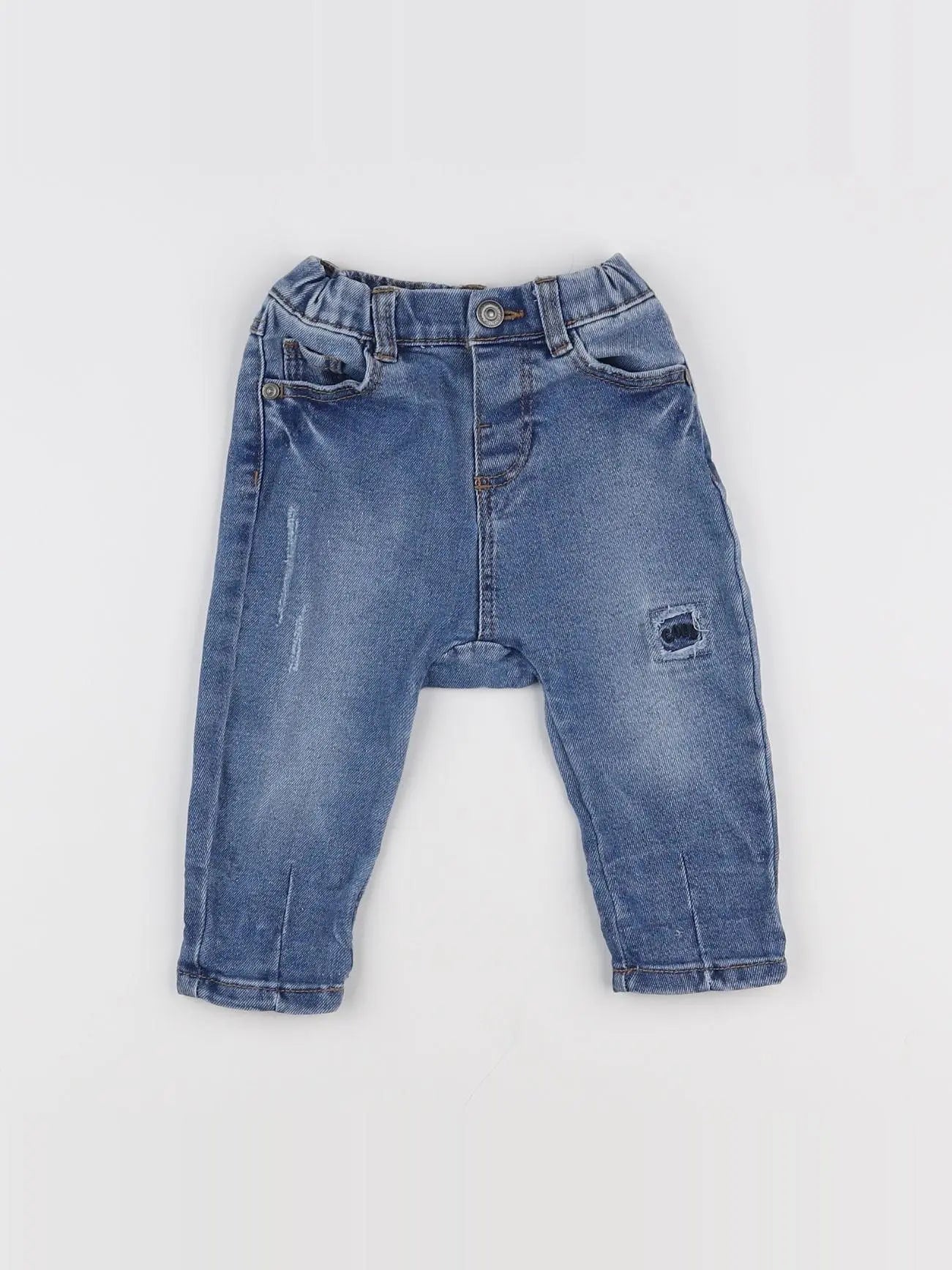 Tape à l'oeil - jegging bleu - 6 mois