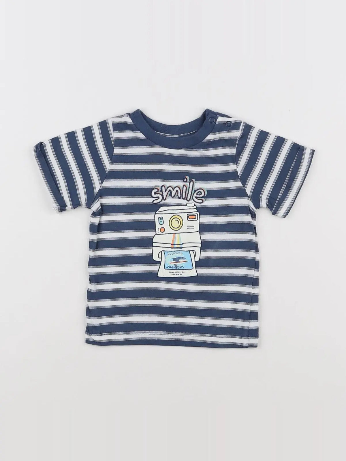 Tape à l'oeil - tee-shirt bleu - 6 mois