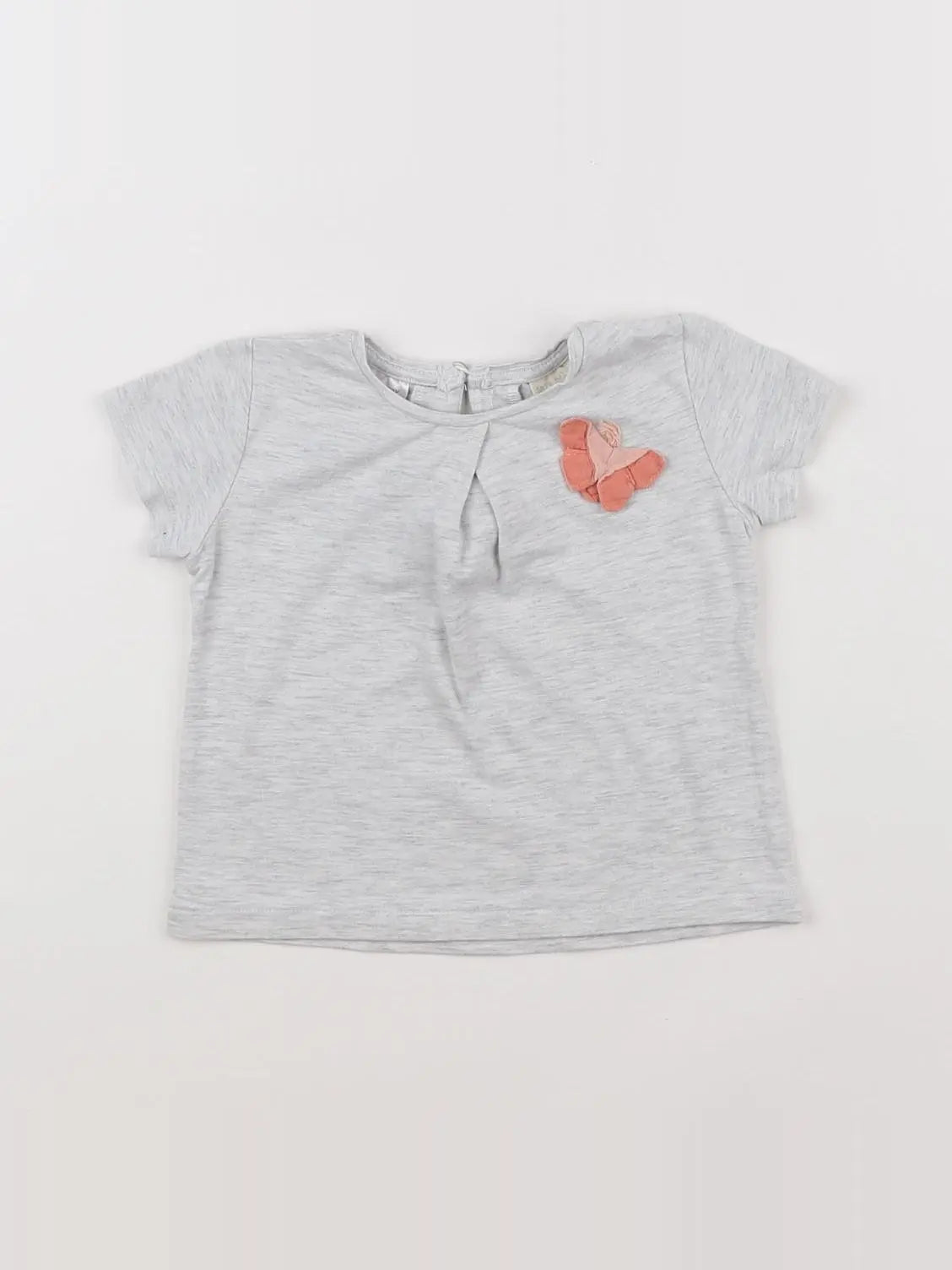 Zara - tee-shirt gris - 3/6 mois