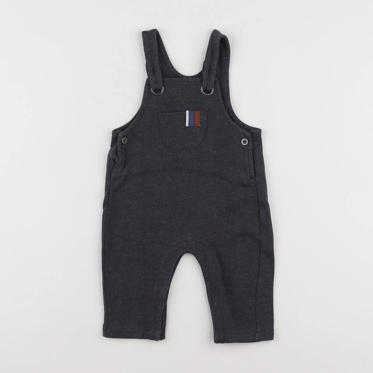 Vertbaudet - salopette gris - 6 mois
