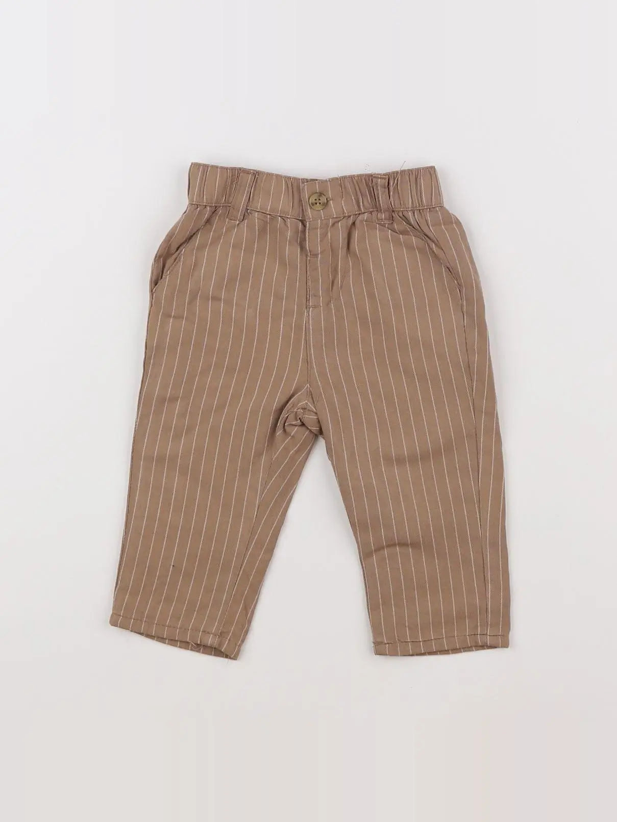 Vertbaudet - pantalon marron - 6 mois