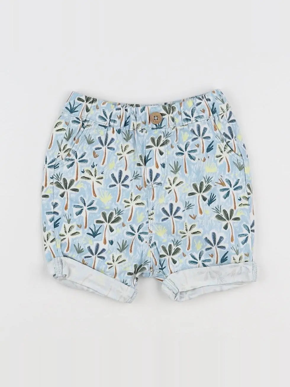 Tape à l'oeil - short bleu, blanc - 6 mois