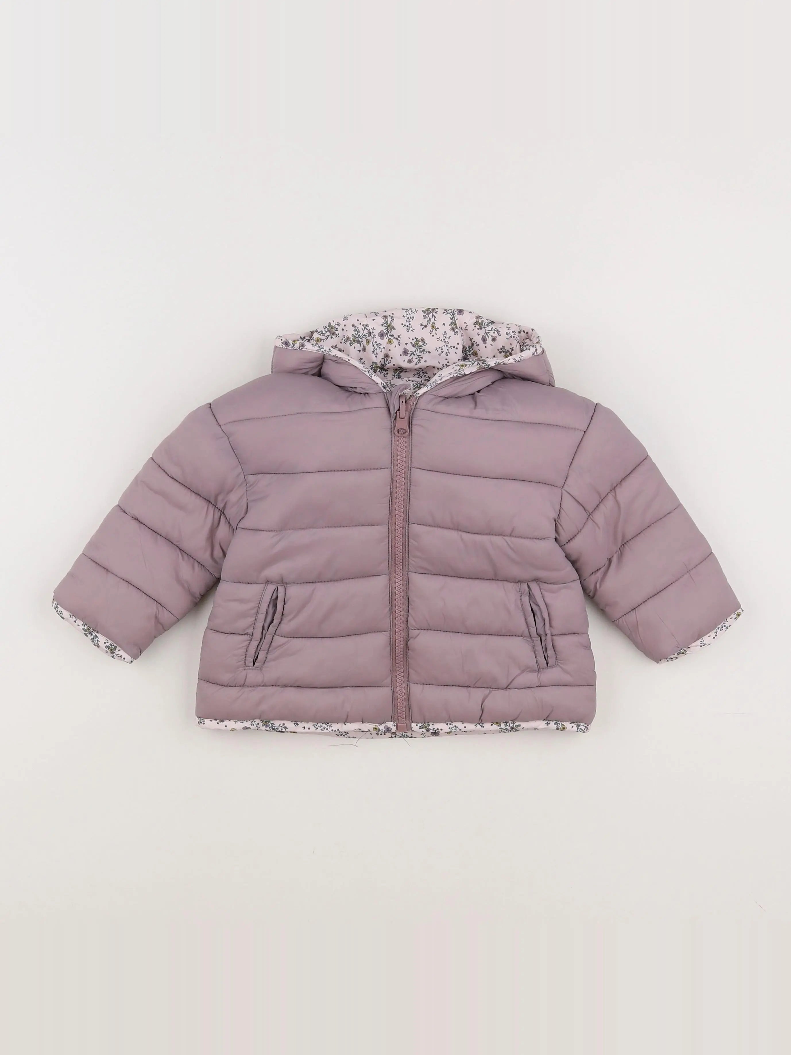 Vertbaudet - doudoune violet - 12/18 mois