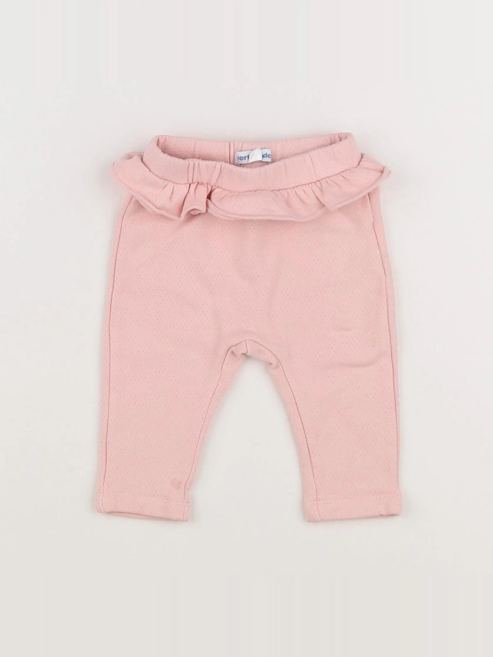 Vertbaudet - jogging rose, or - 6 mois