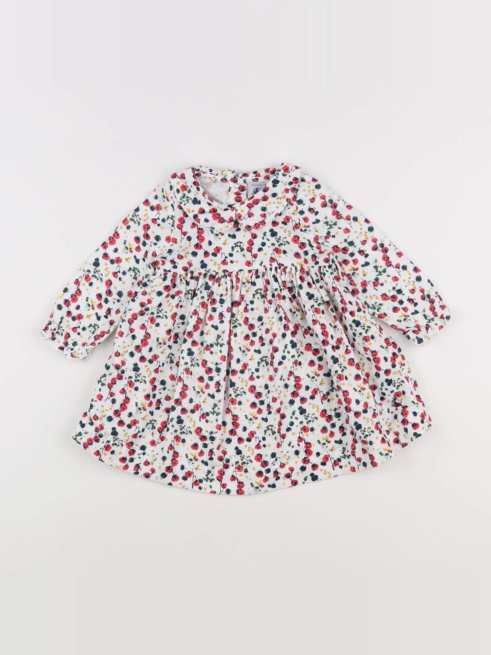 Petit Bateau - robe multicolore - 12 mois