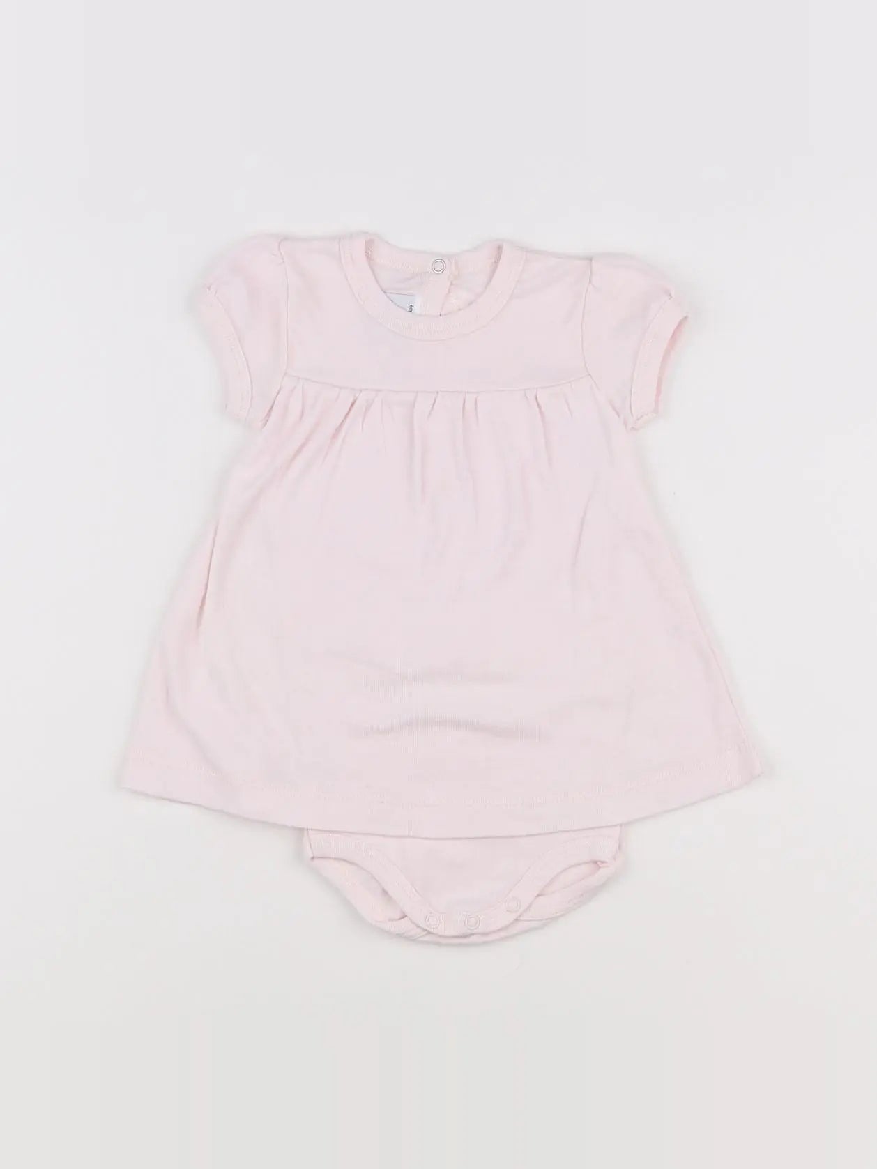 Petit Bateau - body robe rose - 6 mois