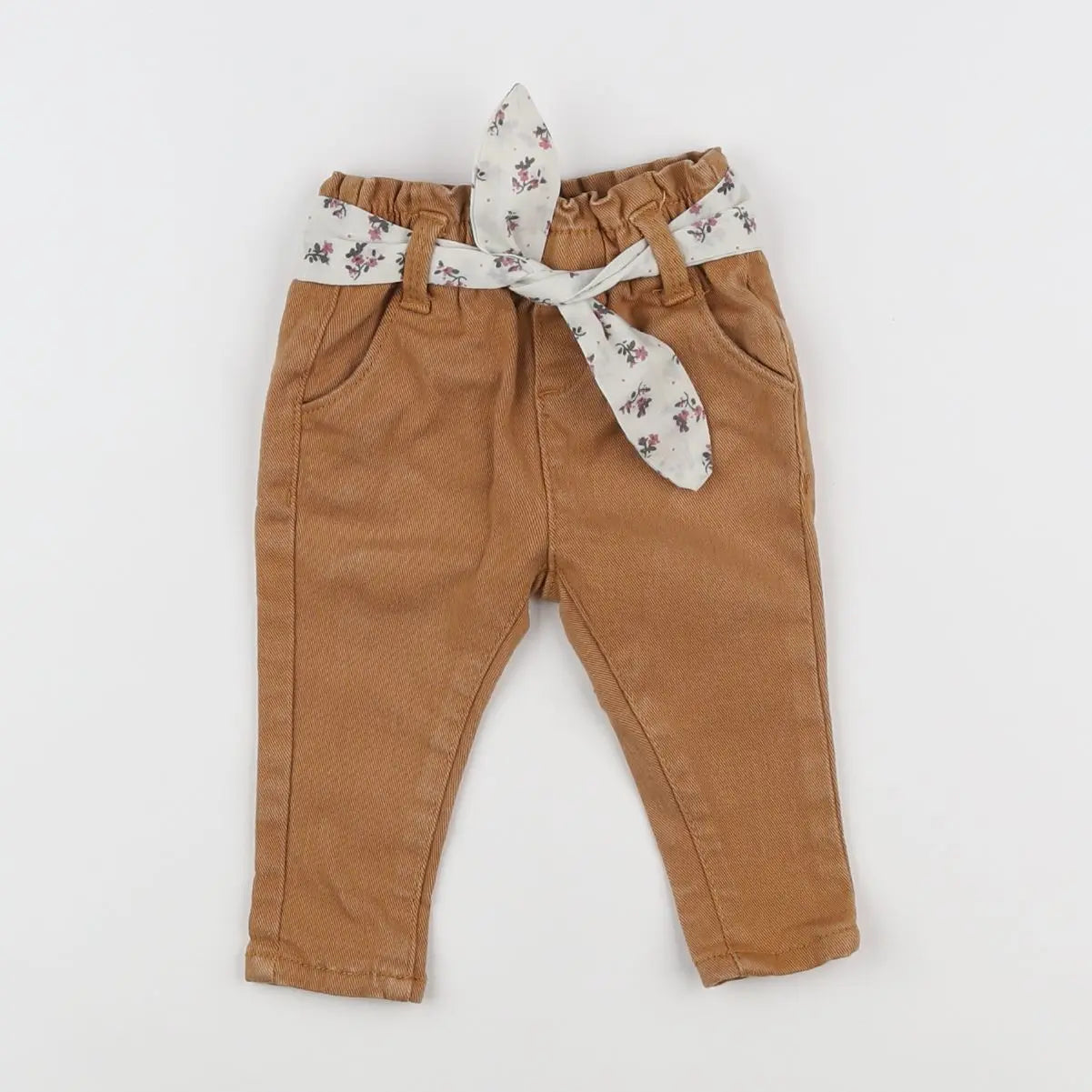 Vertbaudet - pantalon marron - 3 mois