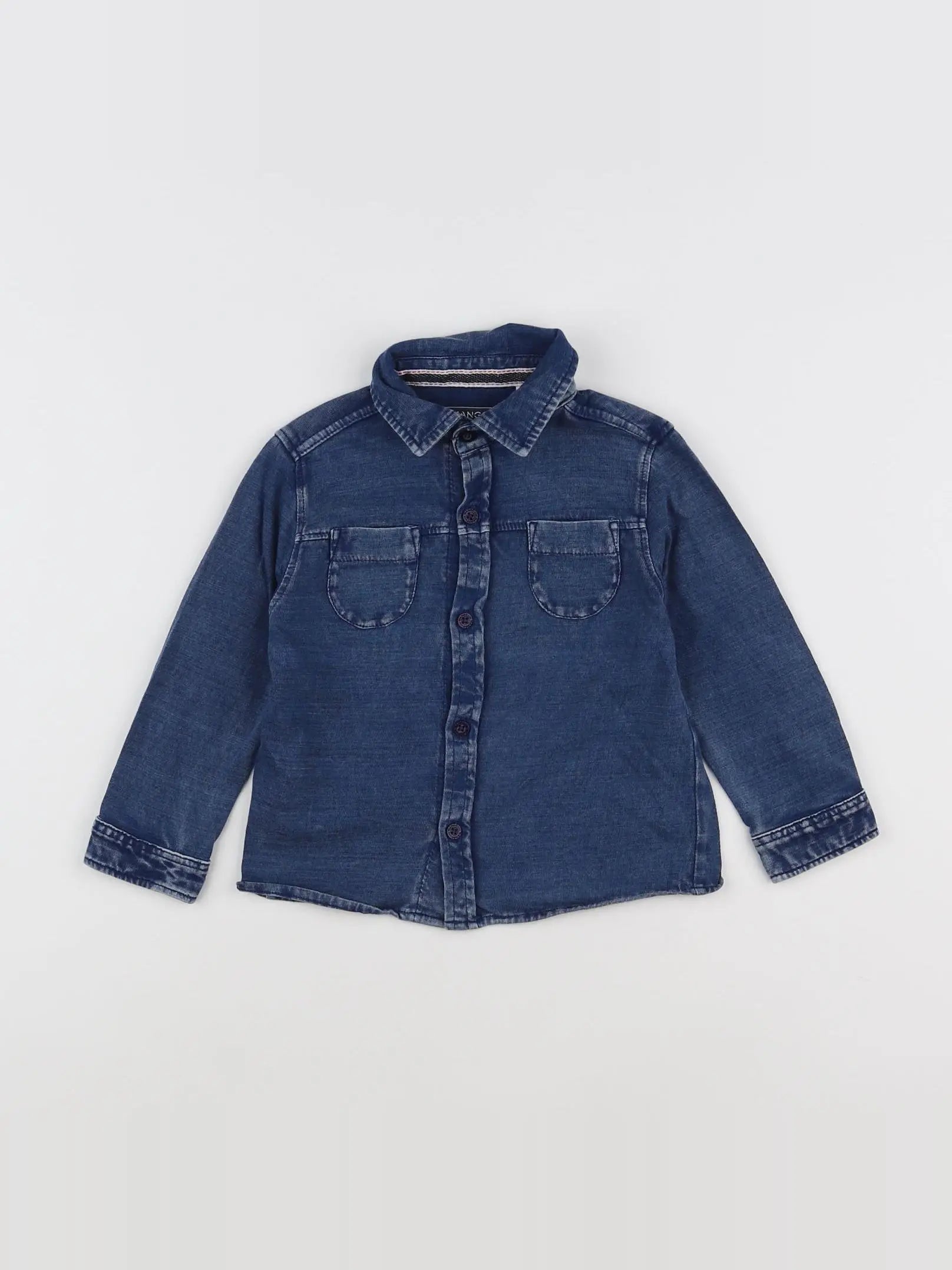 Mango - chemise bleu - 9/12 mois