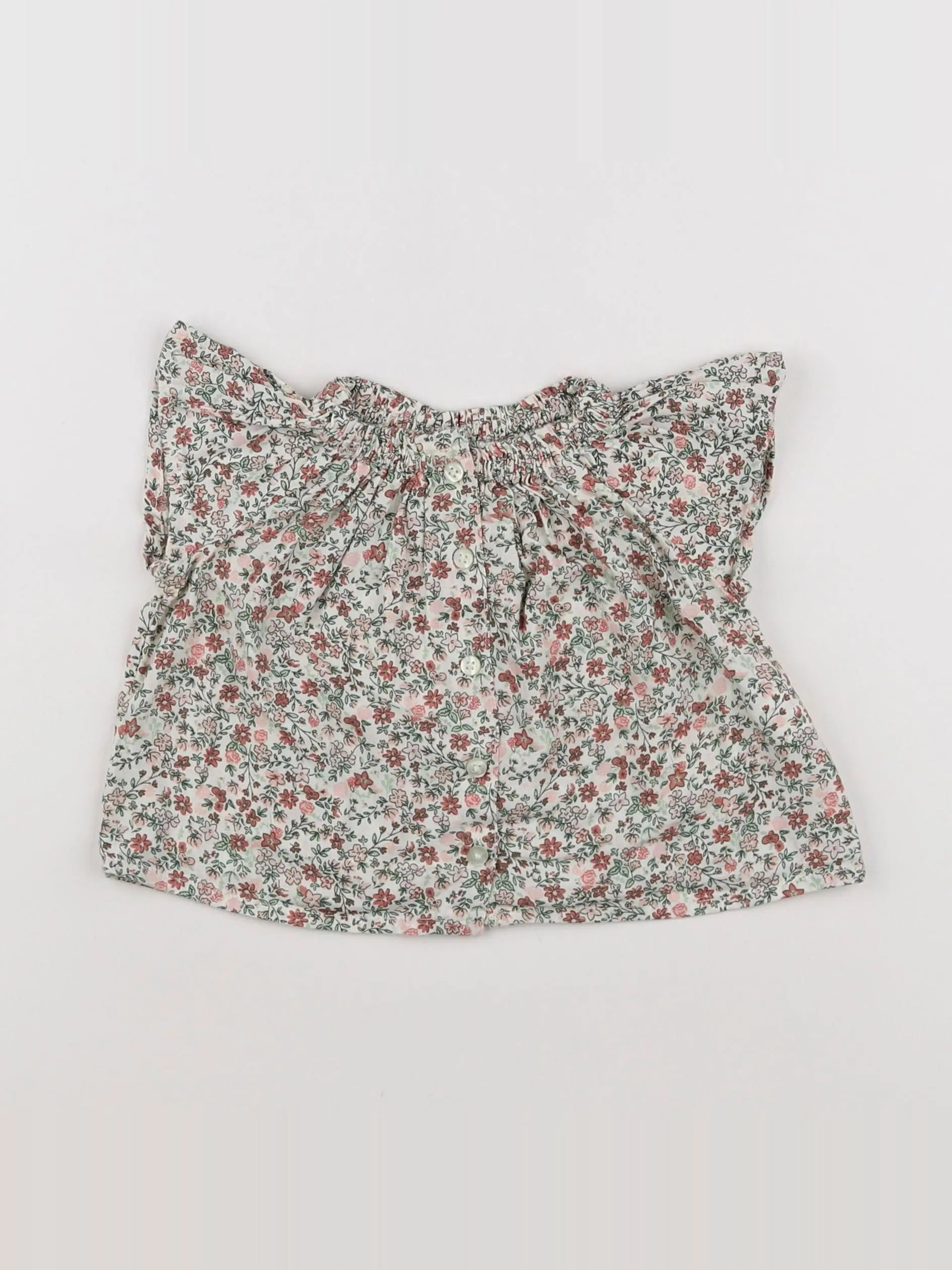 Tape à l'oeil - blouse vert - 6 mois