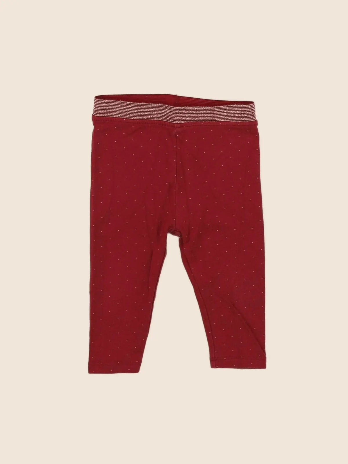 Vertbaudet - legging rouge - 6 mois
