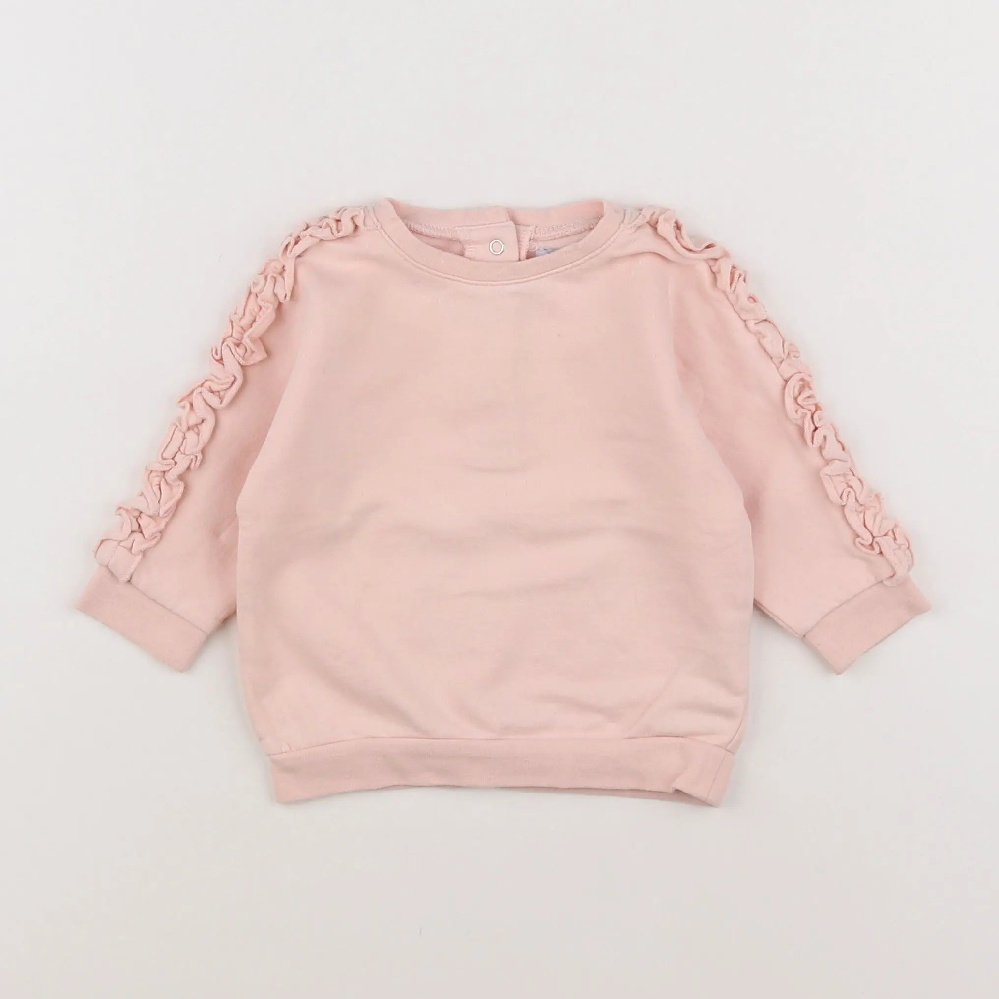 Vertbaudet - sweat rose - 6 mois