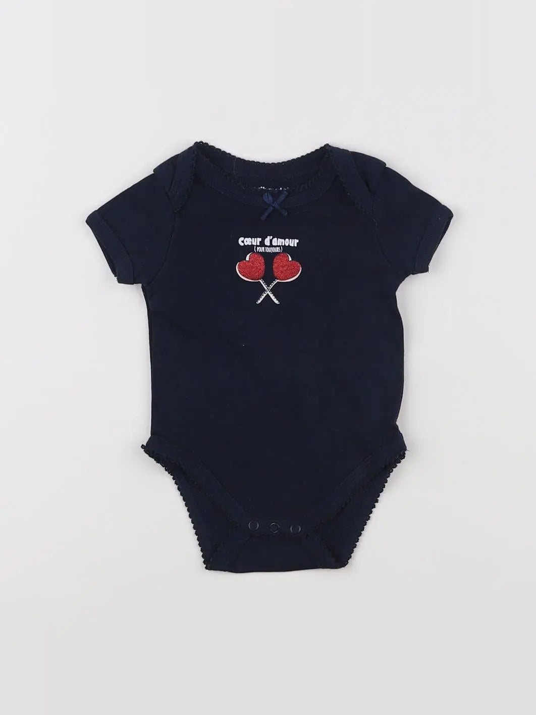 Vertbaudet - body bleu - 3 mois