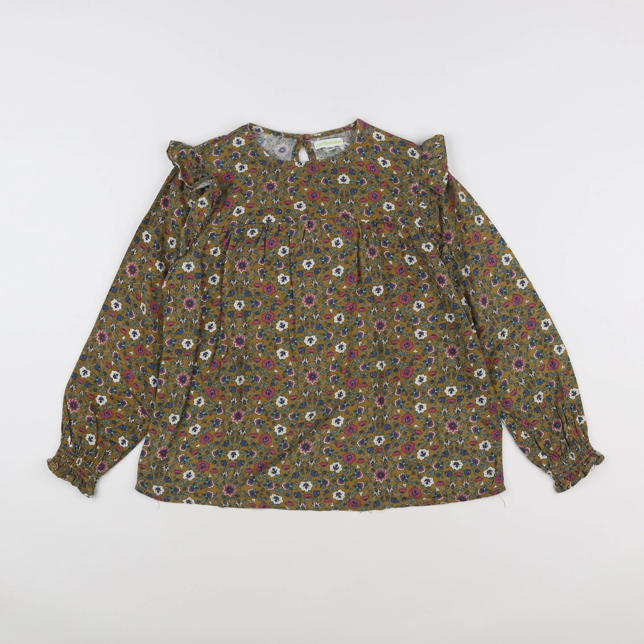 Vertbaudet - blouse vert - 10 ans