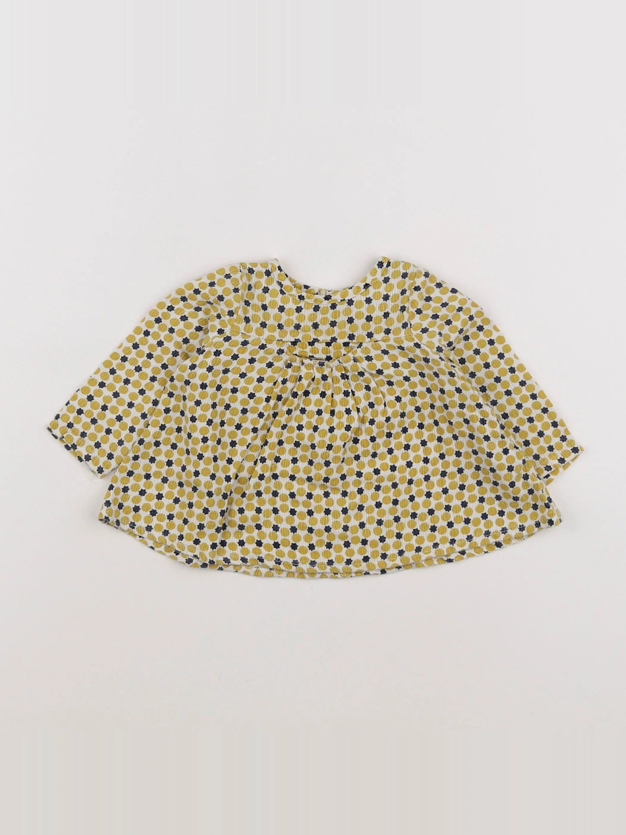 Catimini - blouse jaune - 9 mois