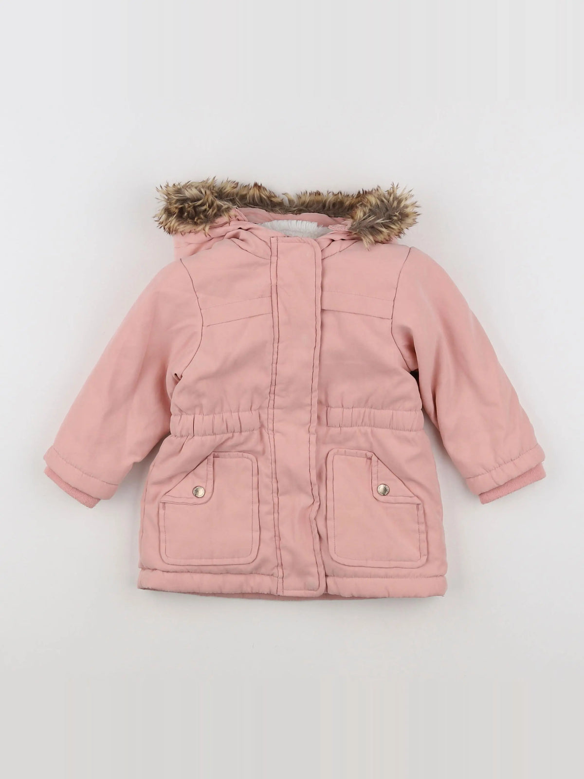 Vertbaudet - parka rose - 18 mois