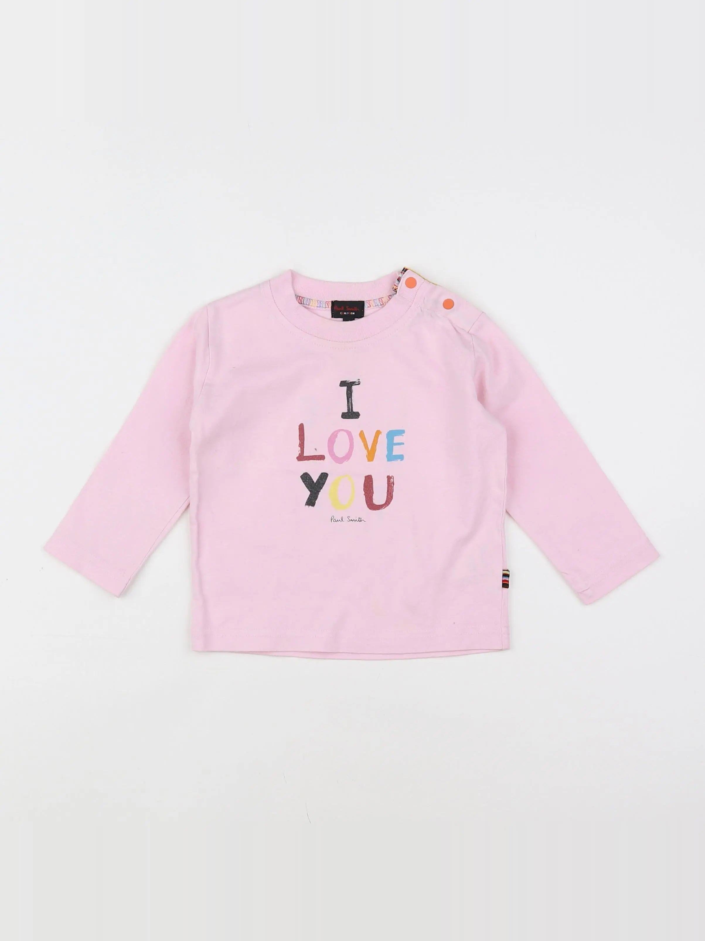 Paul Smith - tee-shirt rose - 12 mois