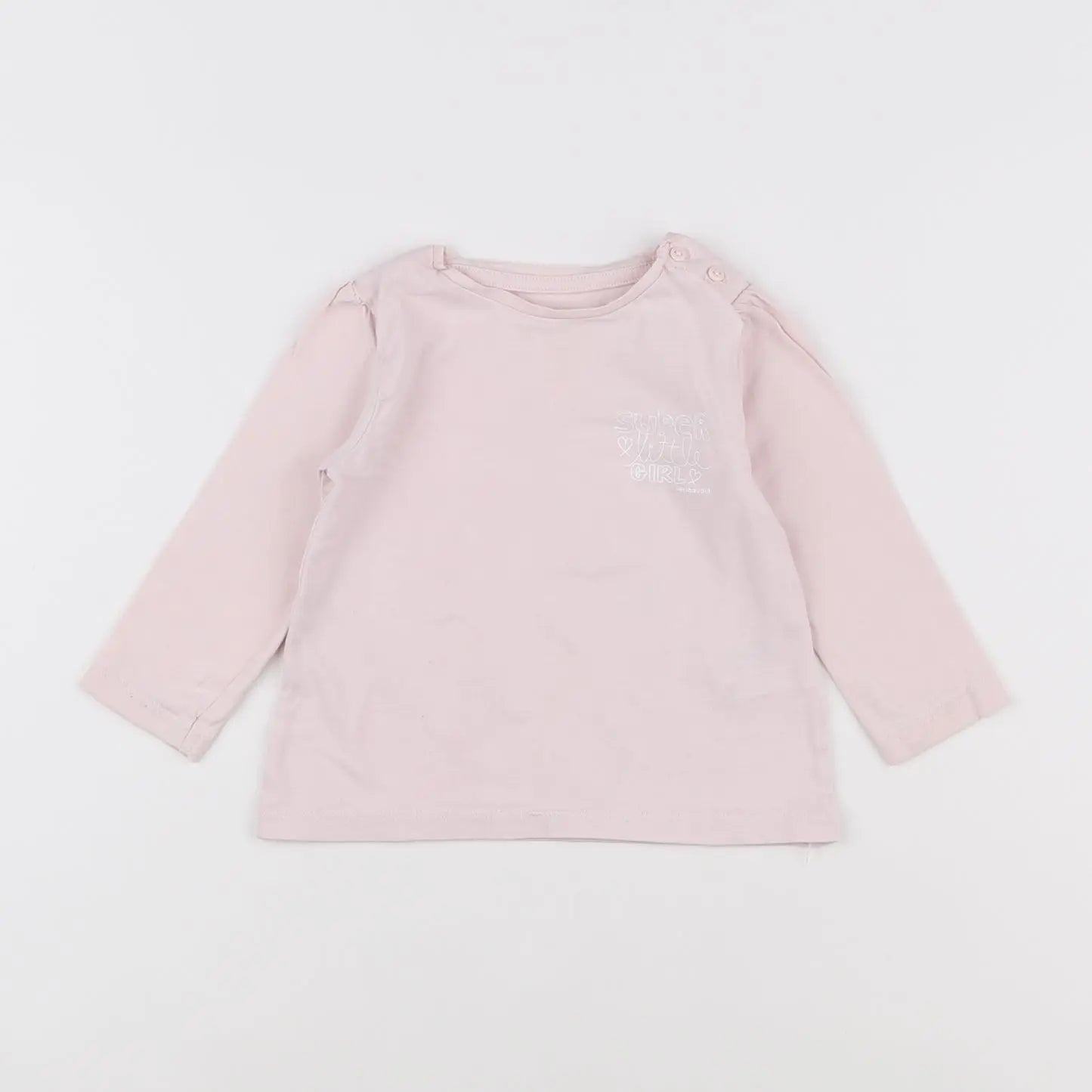 Vertbaudet - tee-shirt rose - 12 mois