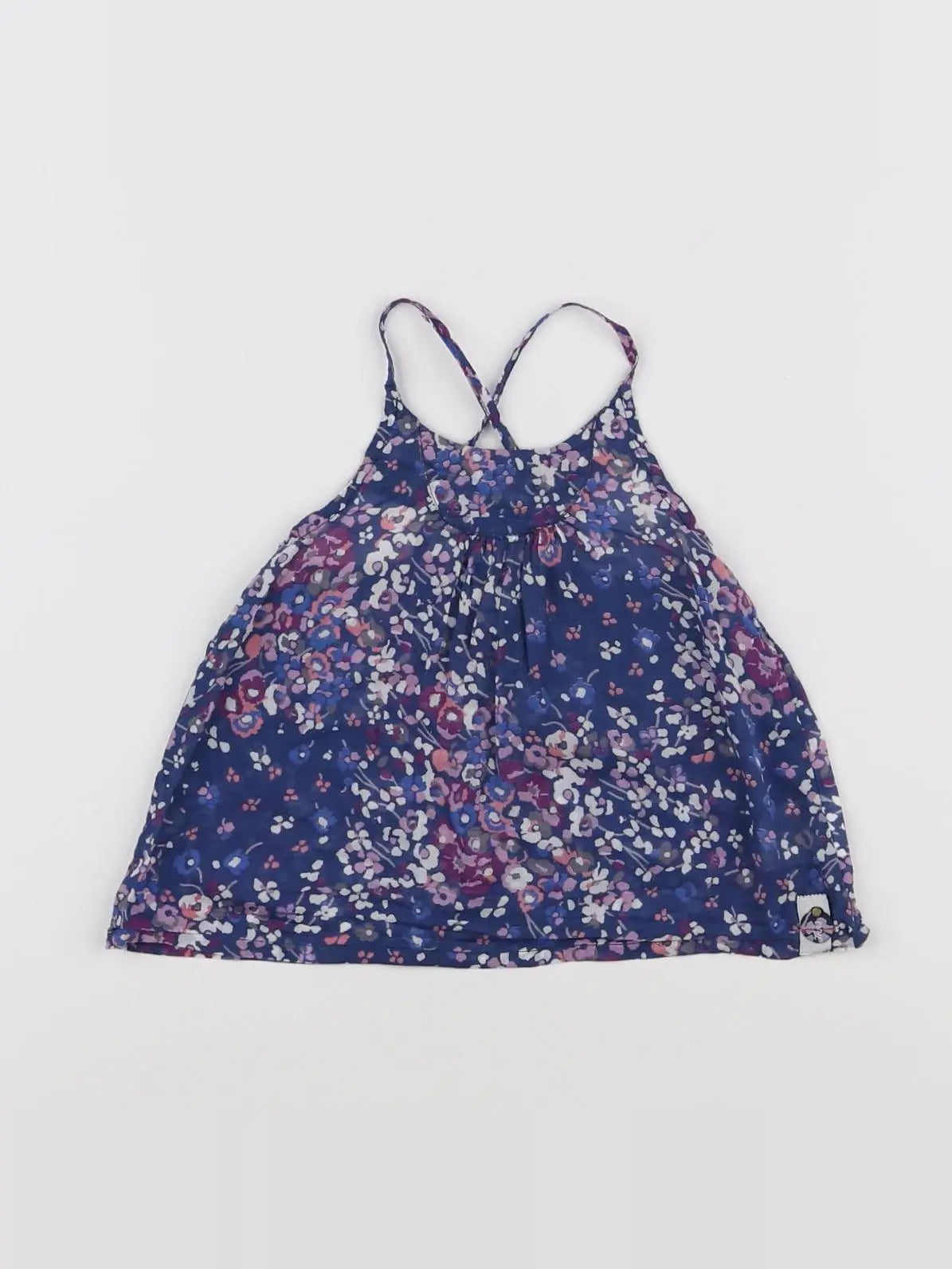 IKKS - blouse bleu - 12 mois