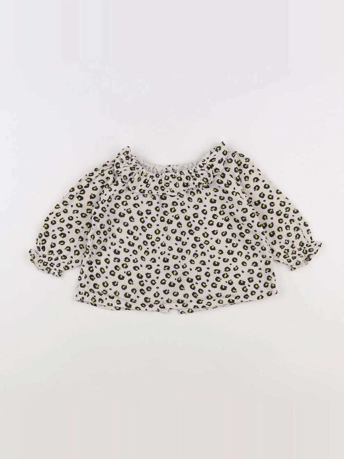 Bonton - blouse beige, noir - 12 mois