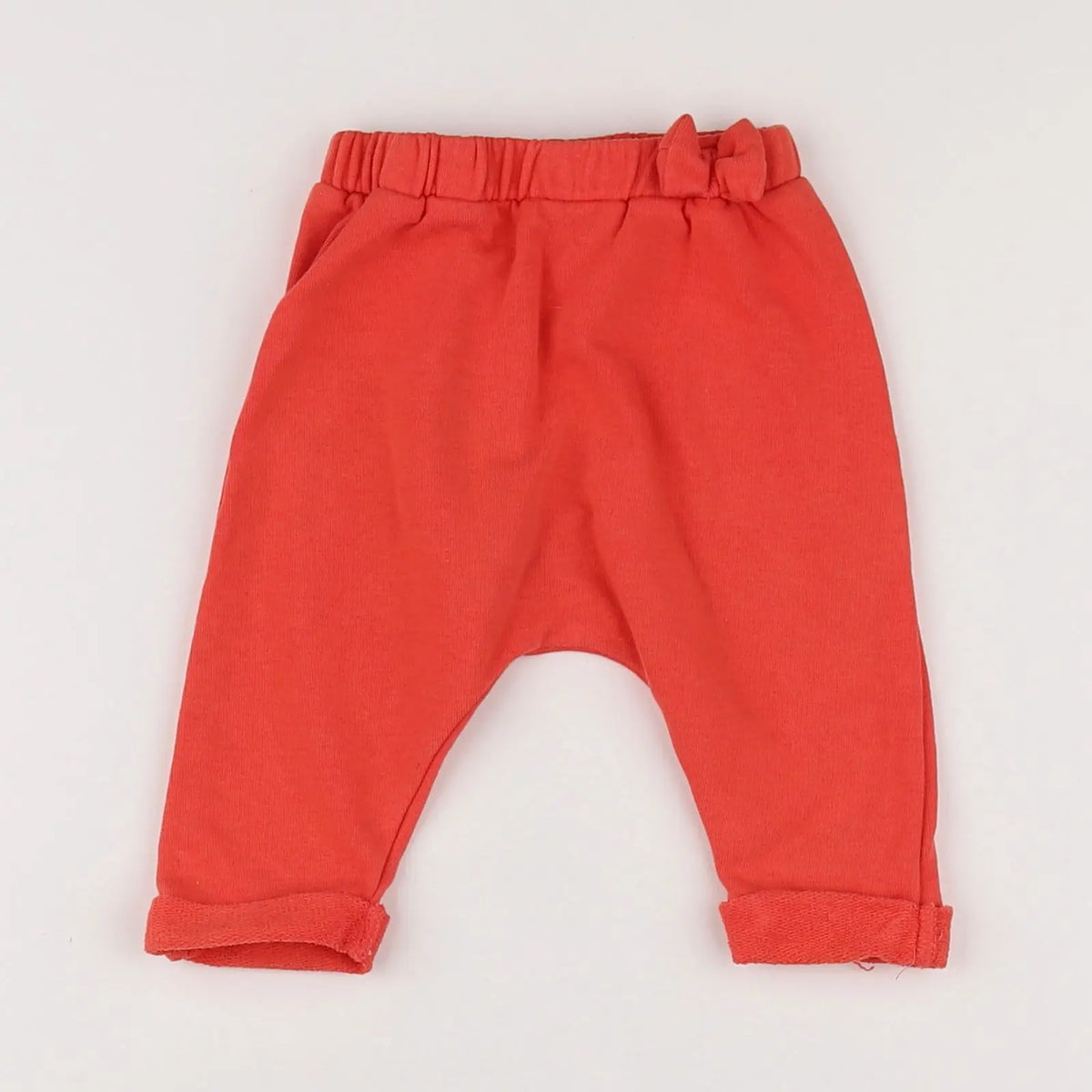 Vertbaudet - pantalon orange - 3 mois