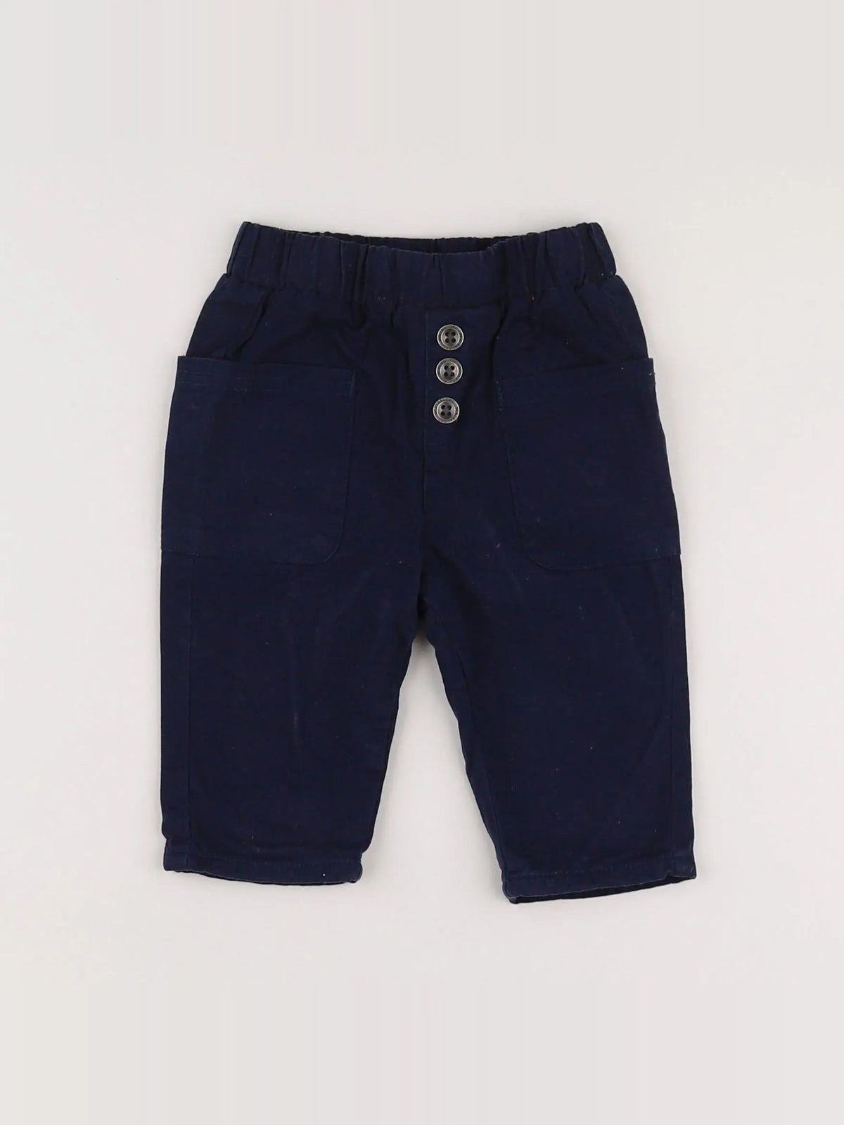 Vertbaudet - pantalon bleu - 6 mois