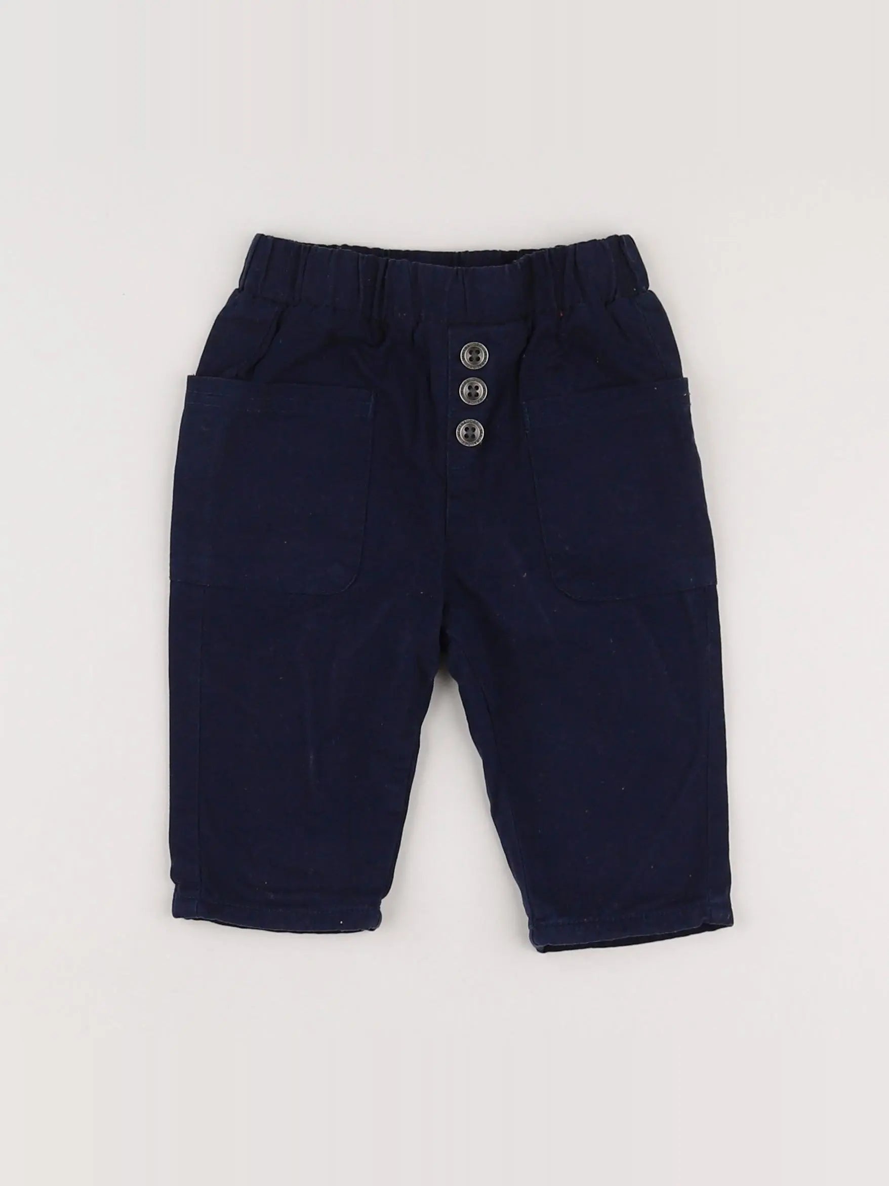 Vertbaudet - pantalon bleu - 6 mois