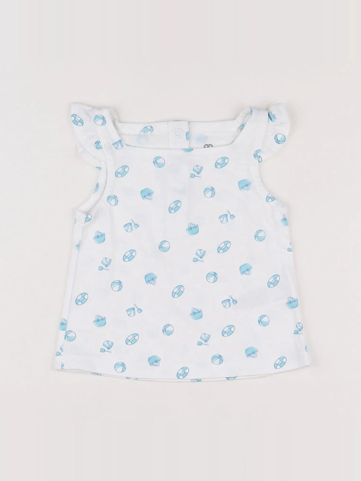 La Redoute - robe bleu, blanc - 3 mois