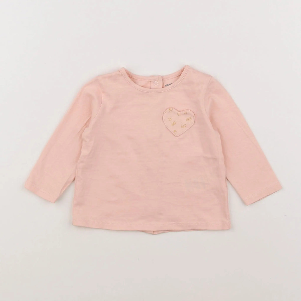 Vertbaudet - tee-shirt rose - 6 mois