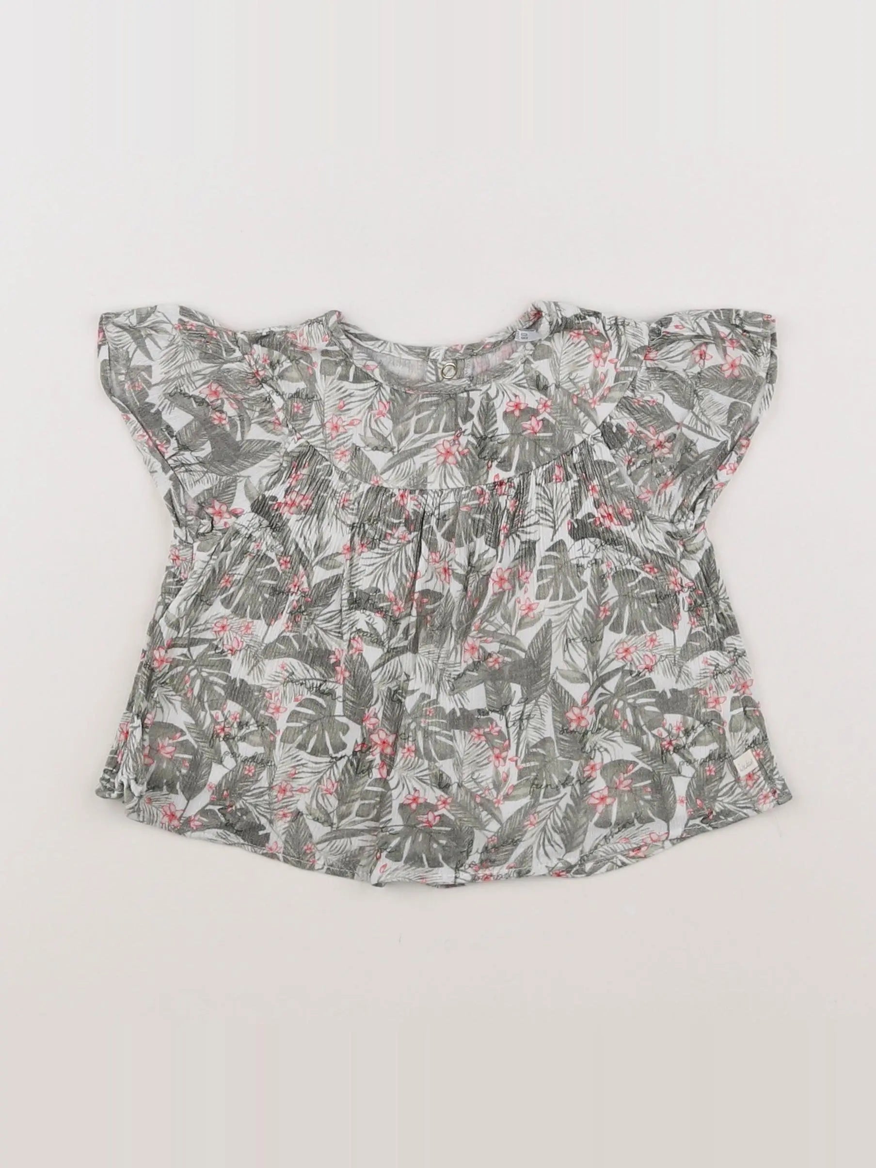 IKKS - blouse vert - 18 mois