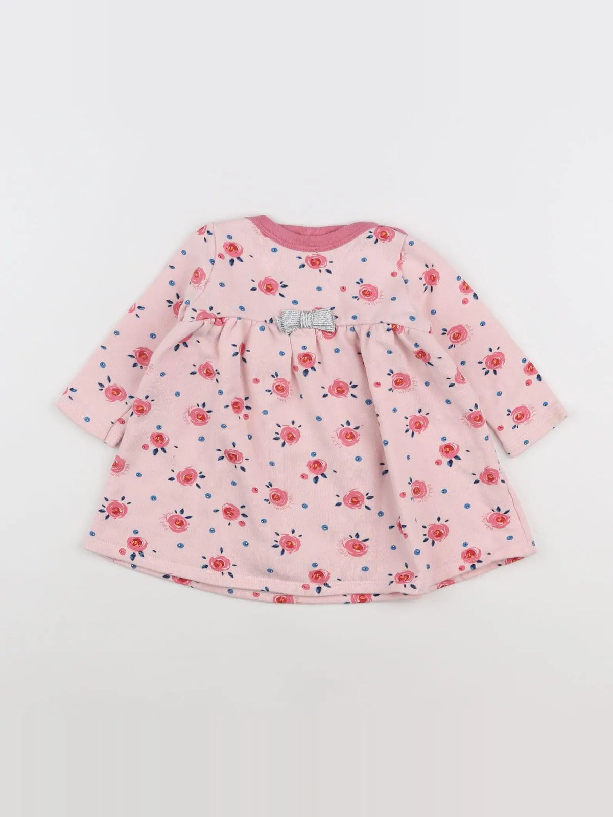 Petit Bateau - robe rose - 12 mois