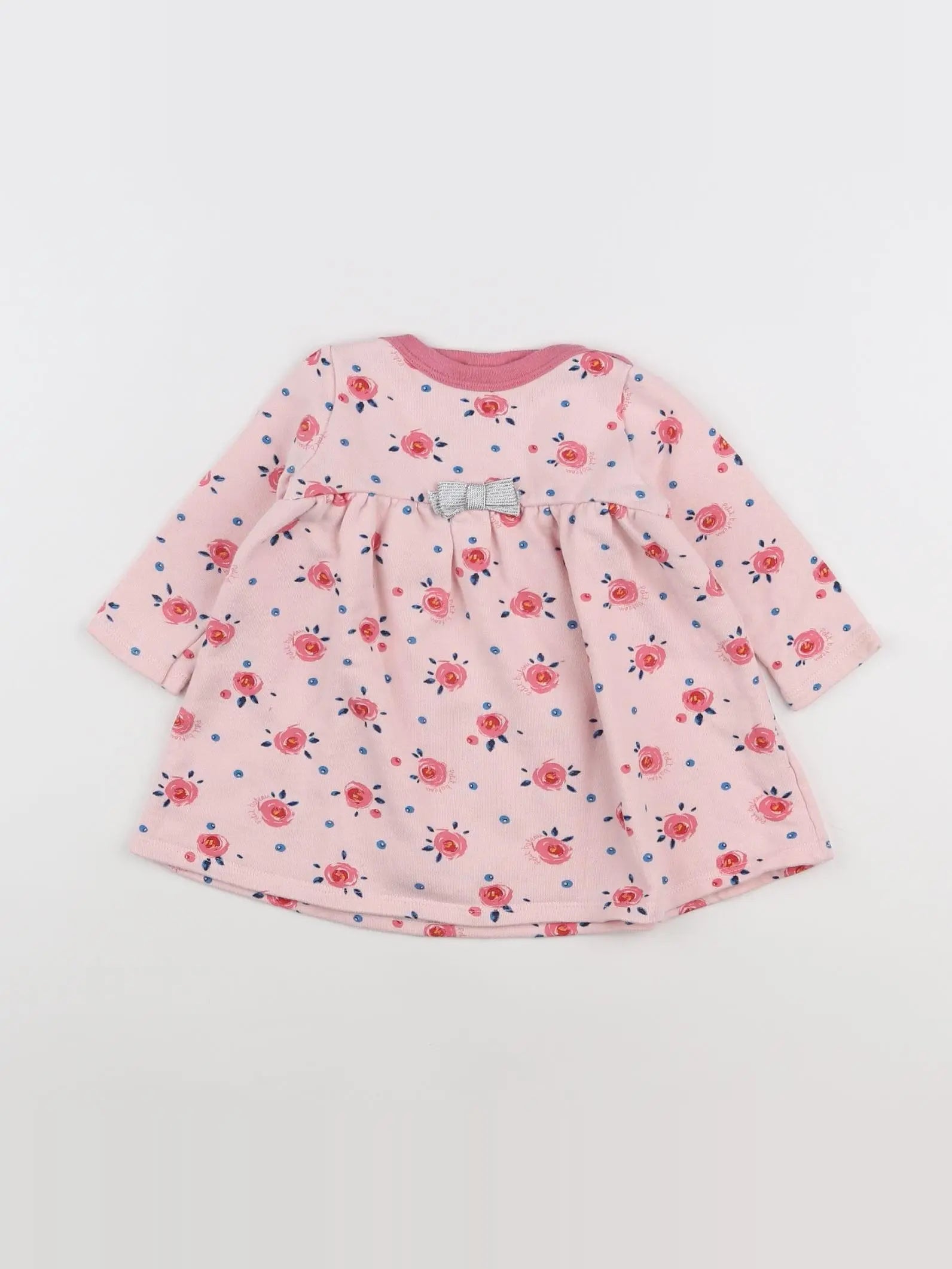 Petit Bateau - robe rose - 12 mois