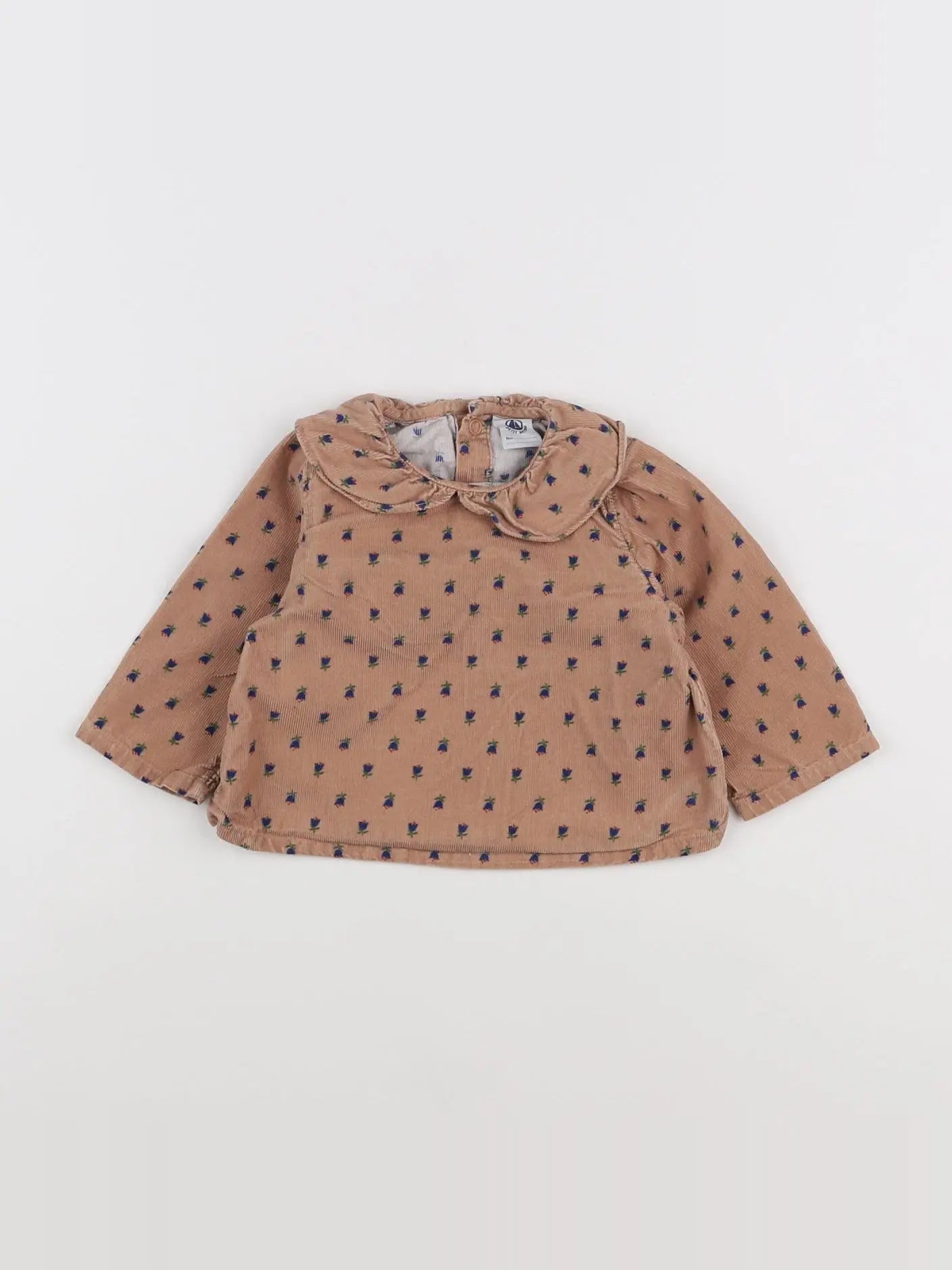 Petit Bateau - blouse marron - 6 mois