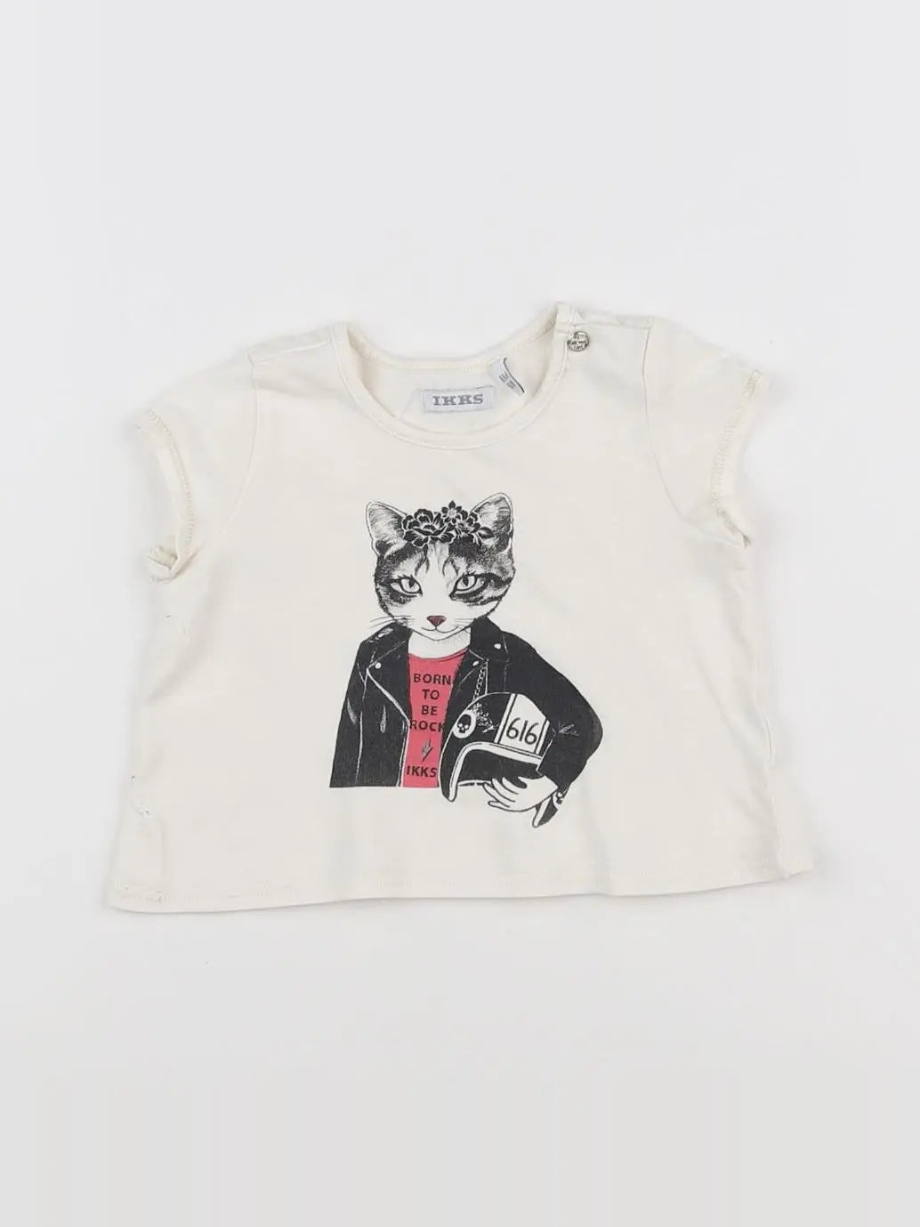 IKKS - tee-shirt blanc - 6 mois