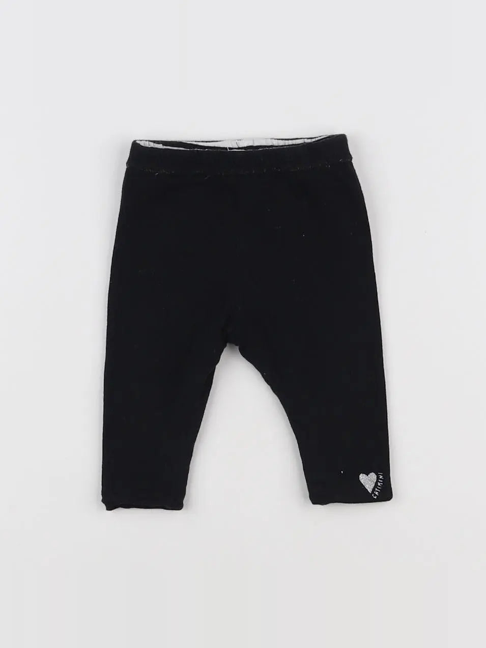 Catimini - legging réversible noir, blanc - 3 mois