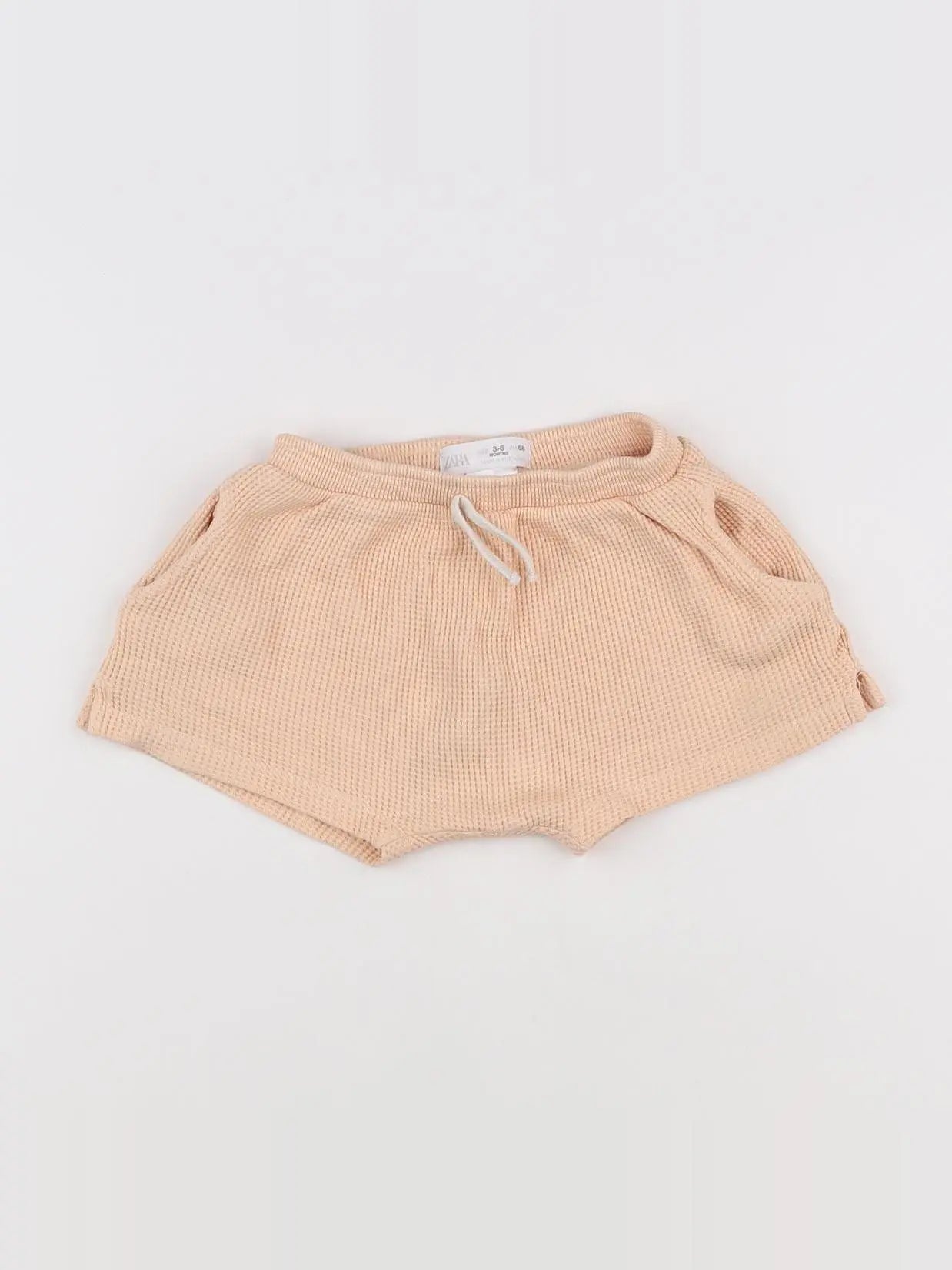 Zara - short orange - 3/6 mois