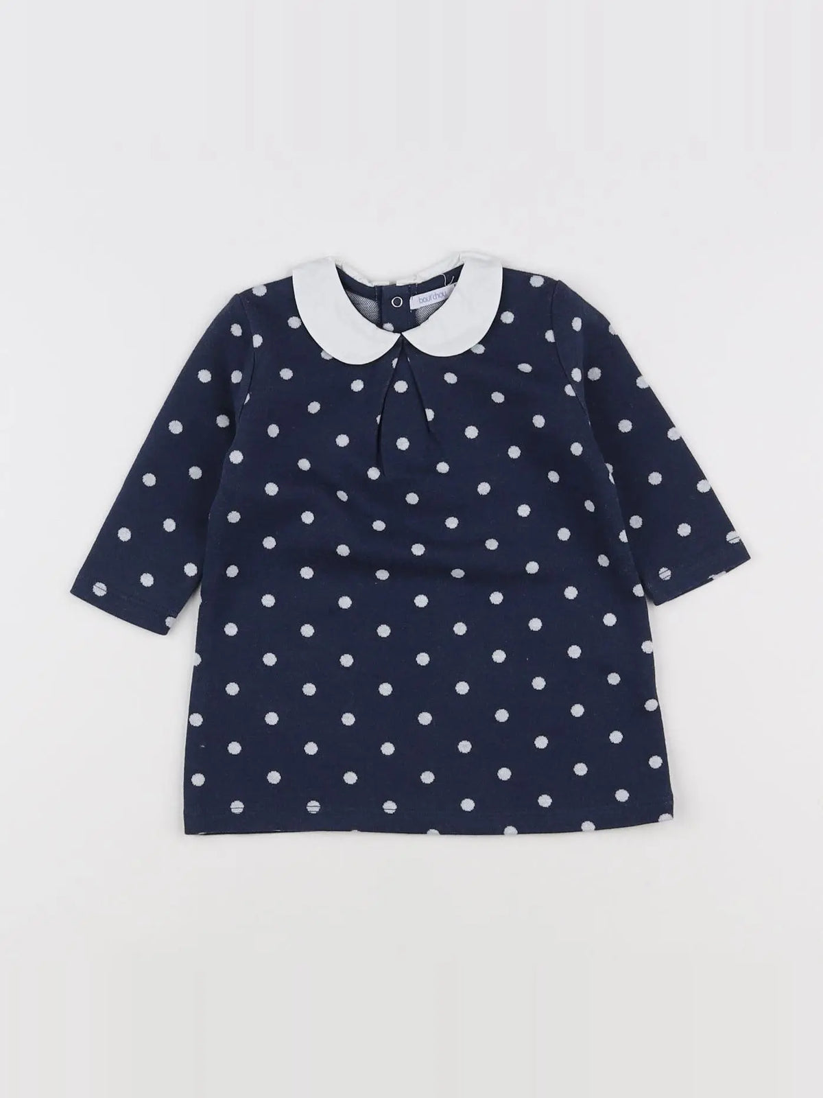 Boutchou - robe bleu, blanc - 9 mois