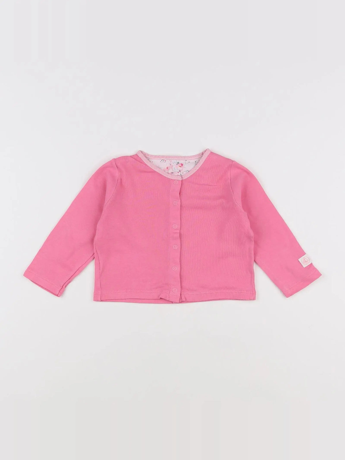 Petit Bateau - tee-shirt rose - 6 mois