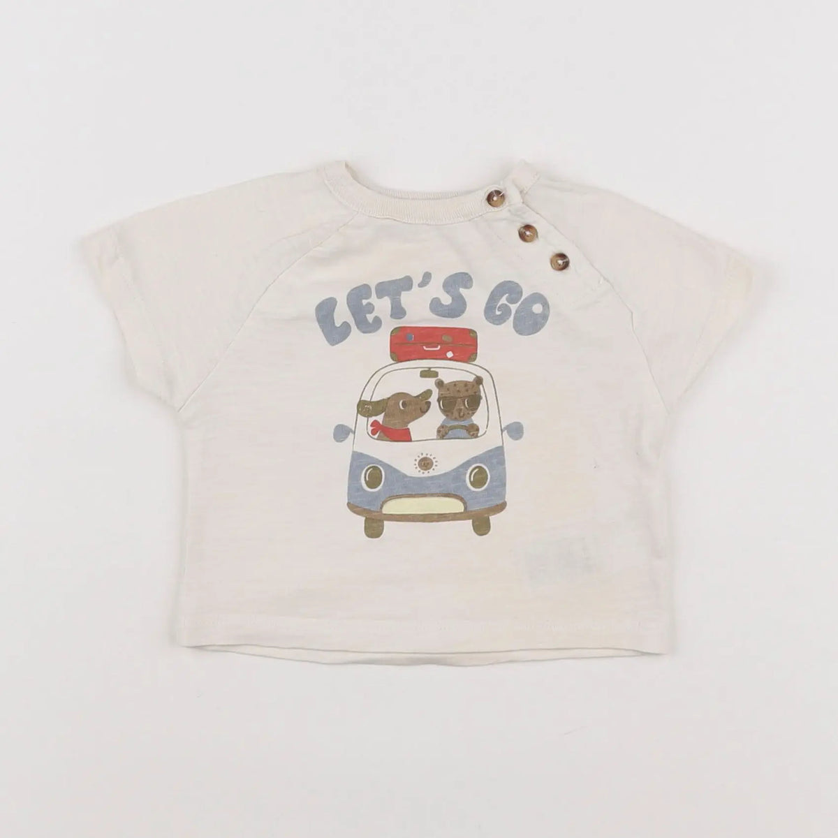 Vertbaudet - tee-shirt multicolore - 3 mois