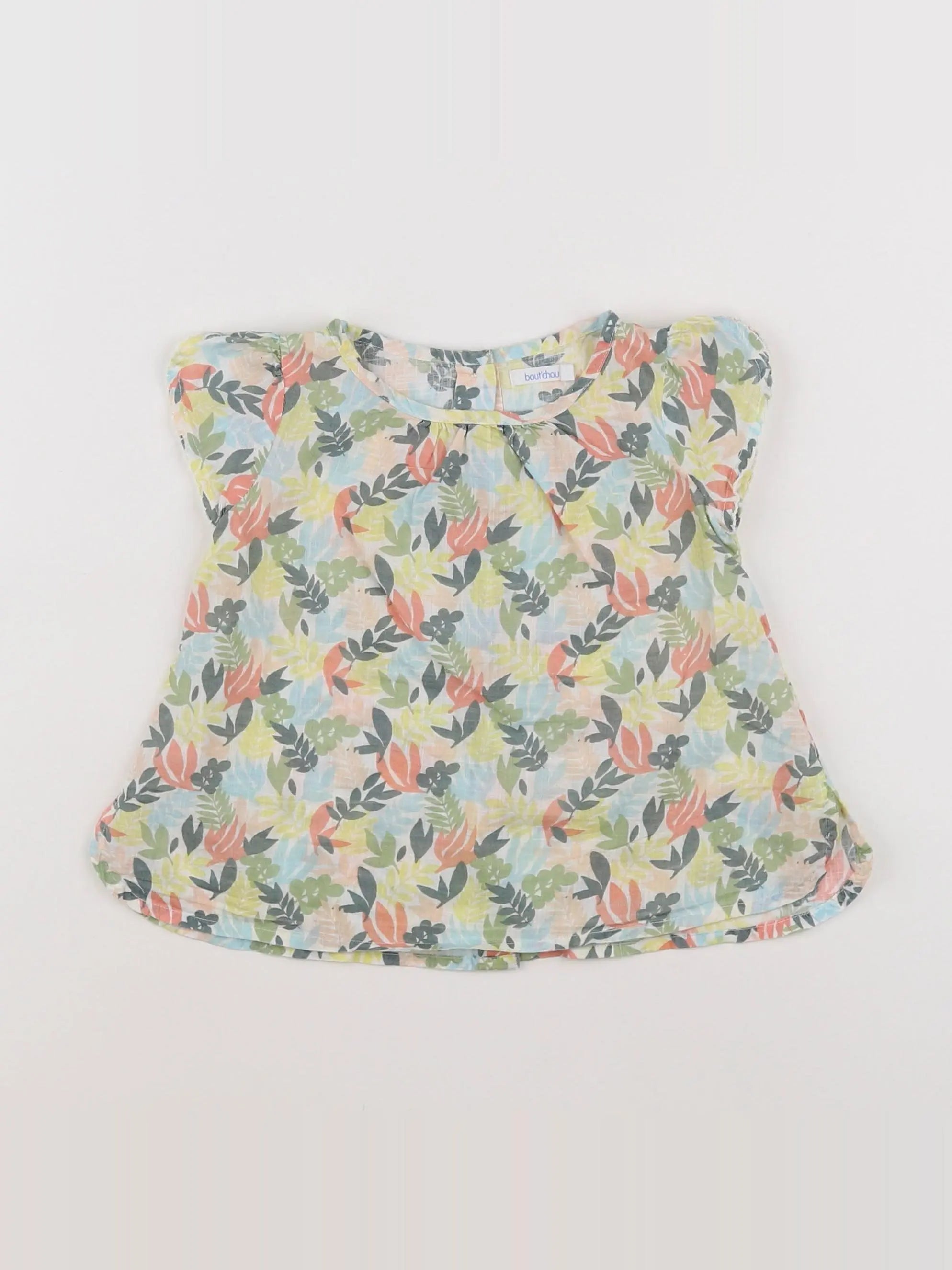 Boutchou - blouse multicolore - 12 mois