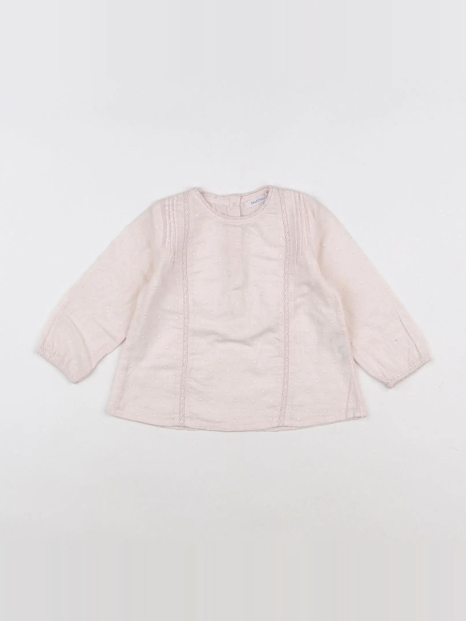Boutchou - blouse rose - 12 mois