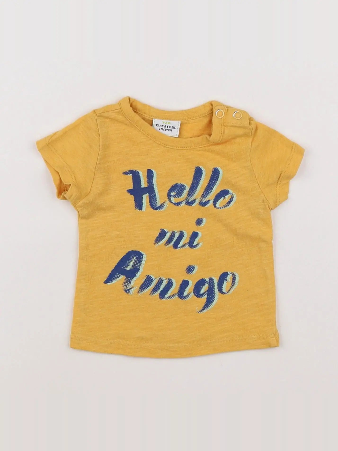 Tape à l'oeil - tee-shirt jaune - 3 mois