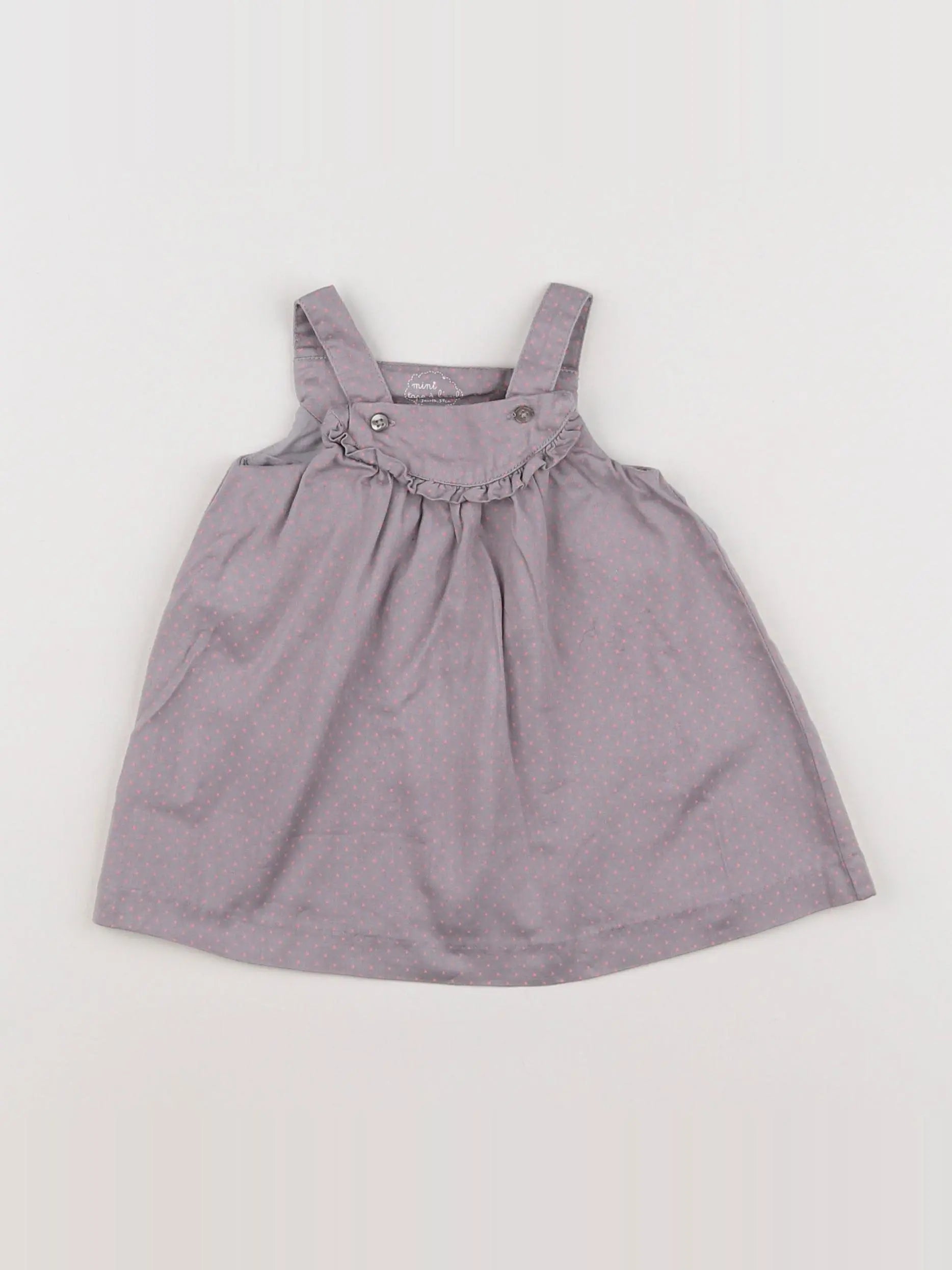 Tape à l'oeil - robe violet, rose - 3 mois