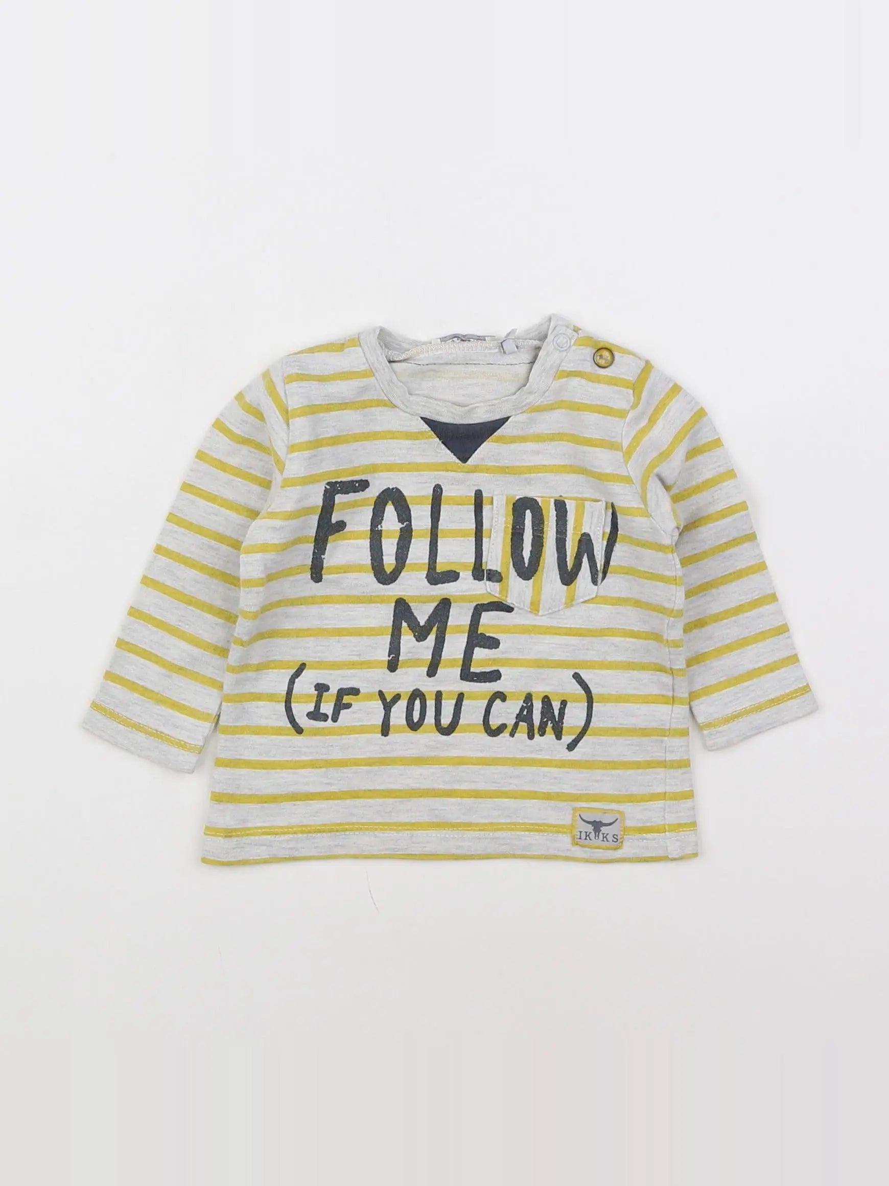 IKKS - tee-shirt gris - 3 mois