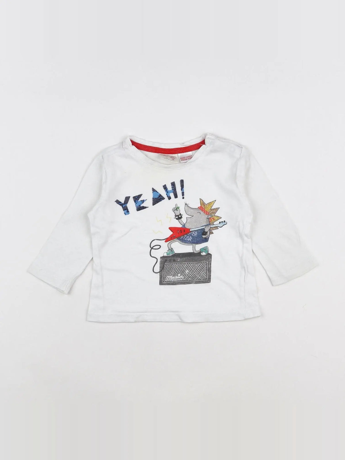 Zara - tee-shirt blanc - 3/6 mois