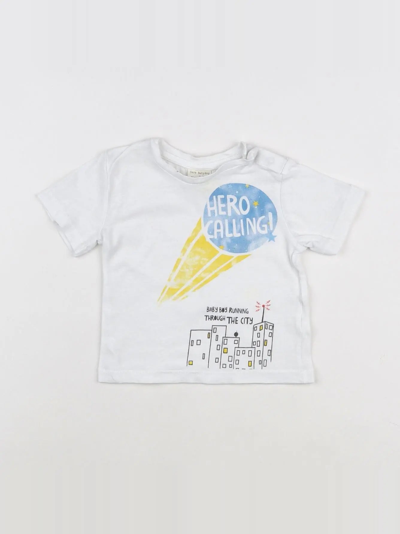 Zara - tee-shirt blanc - 3/6 mois