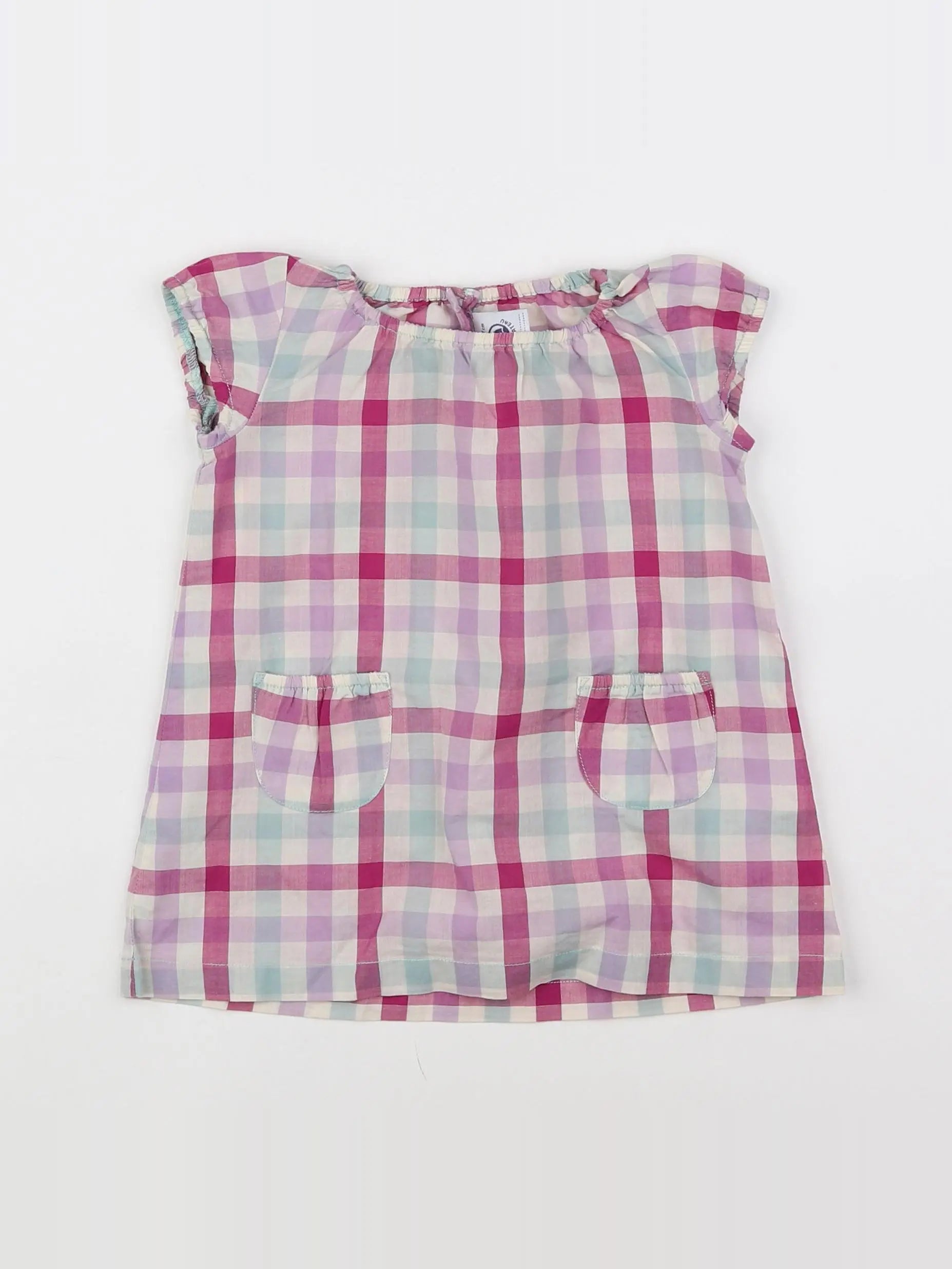 Petit Bateau - robe multicolore - 6 mois