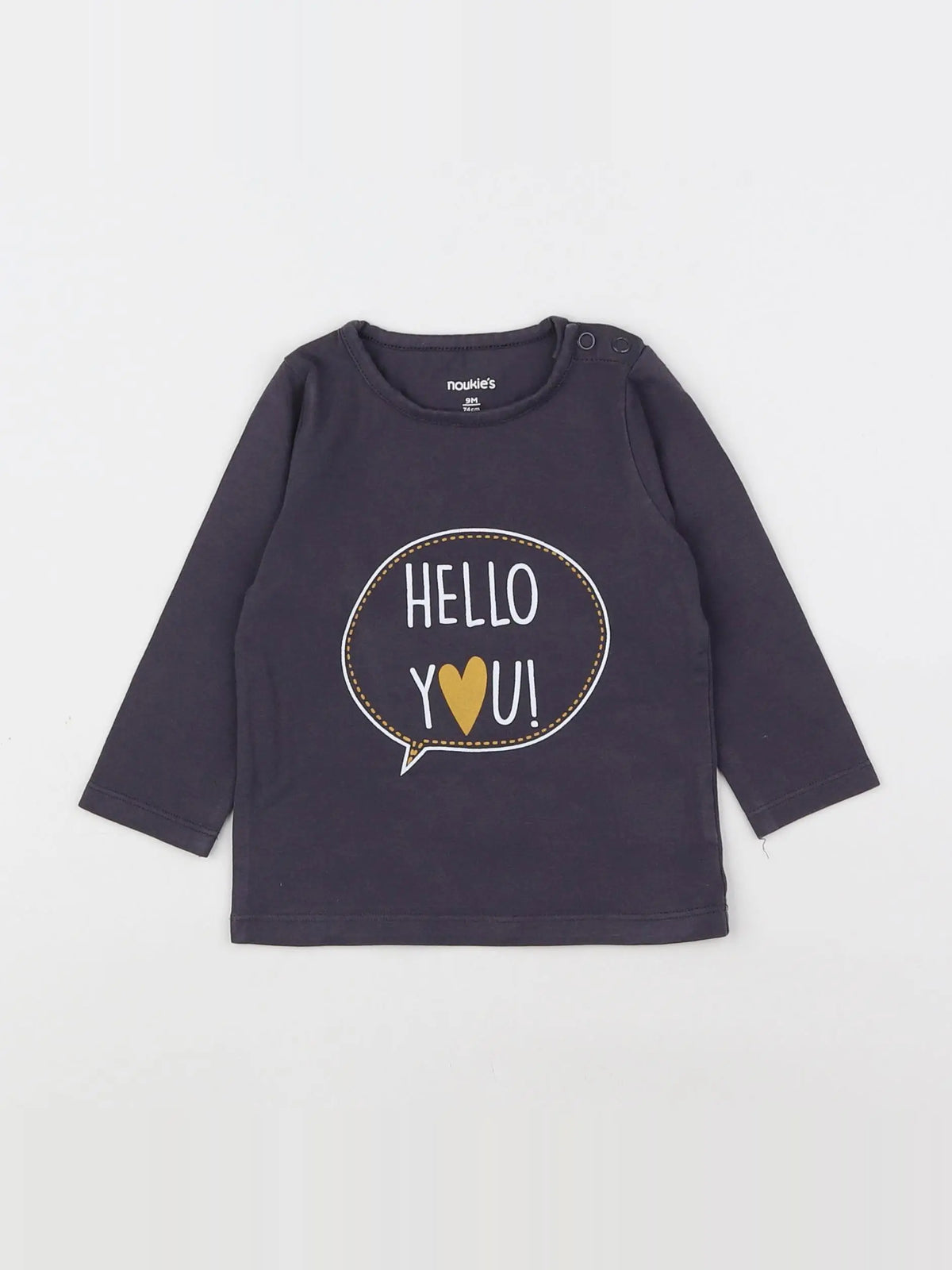 Noukie's - tee-shirt gris - 9 mois