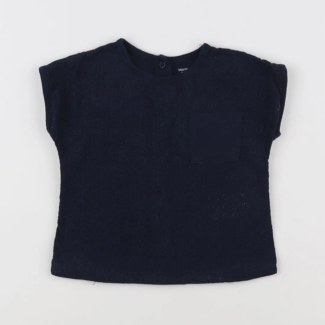 Vertbaudet - tee-shirt bleu - 9 mois