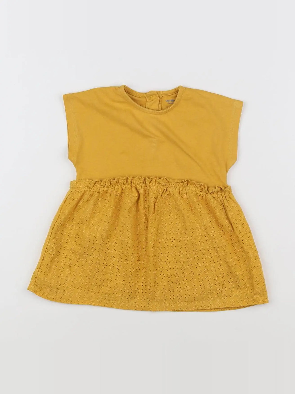 Vertbaudet - robe jaune - 9 mois