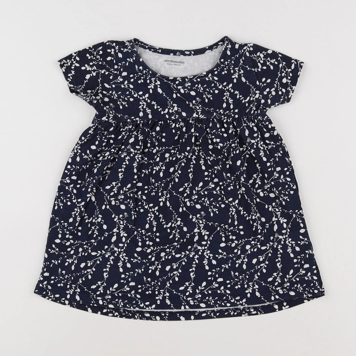 Vertbaudet - robe bleu - 2 ans